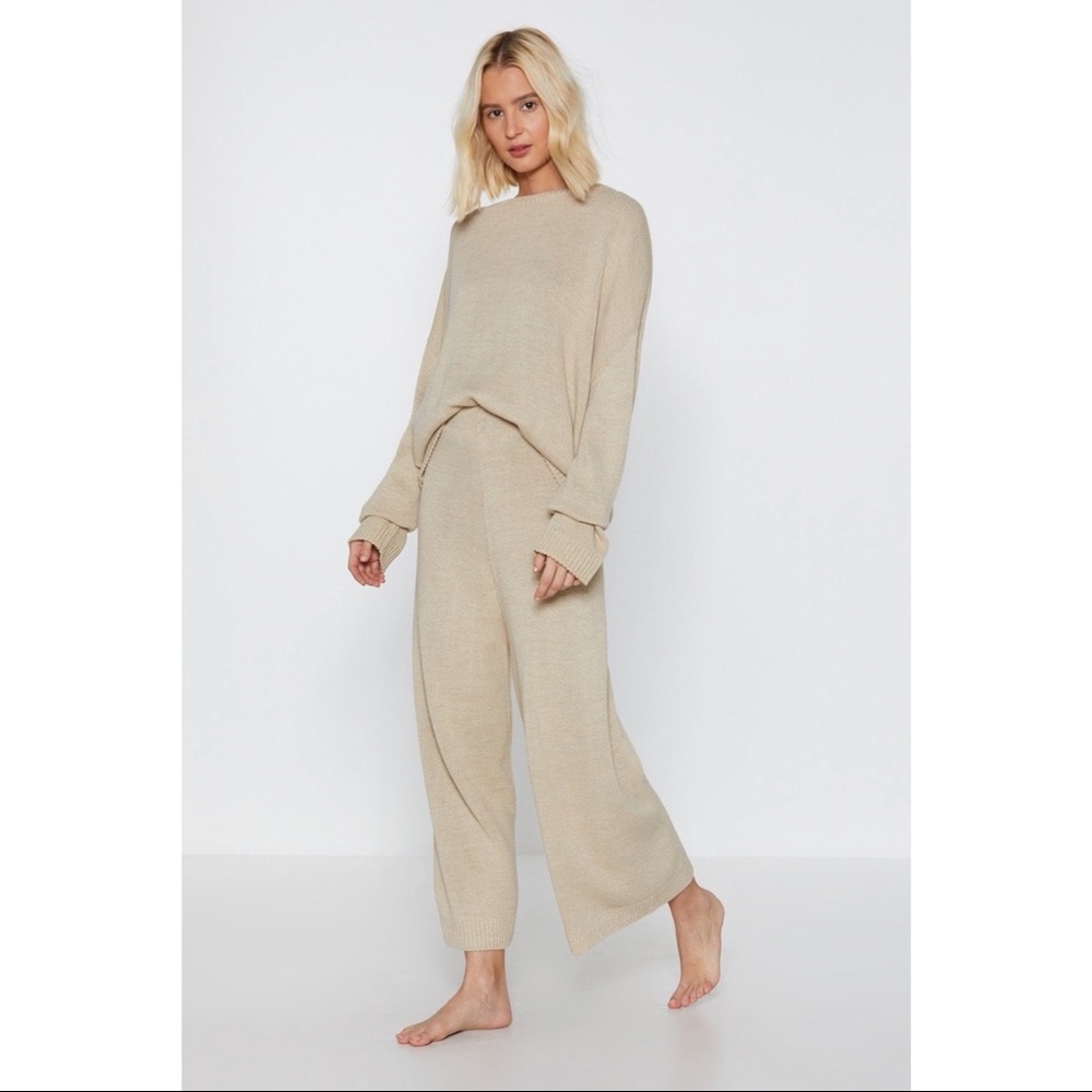 NastyGal Knitted Relaxed Lounge Set